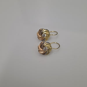 ARRACADAS PAR ORO COMBINADO 10 K 1,40 GRMS (SEMINUEVO)