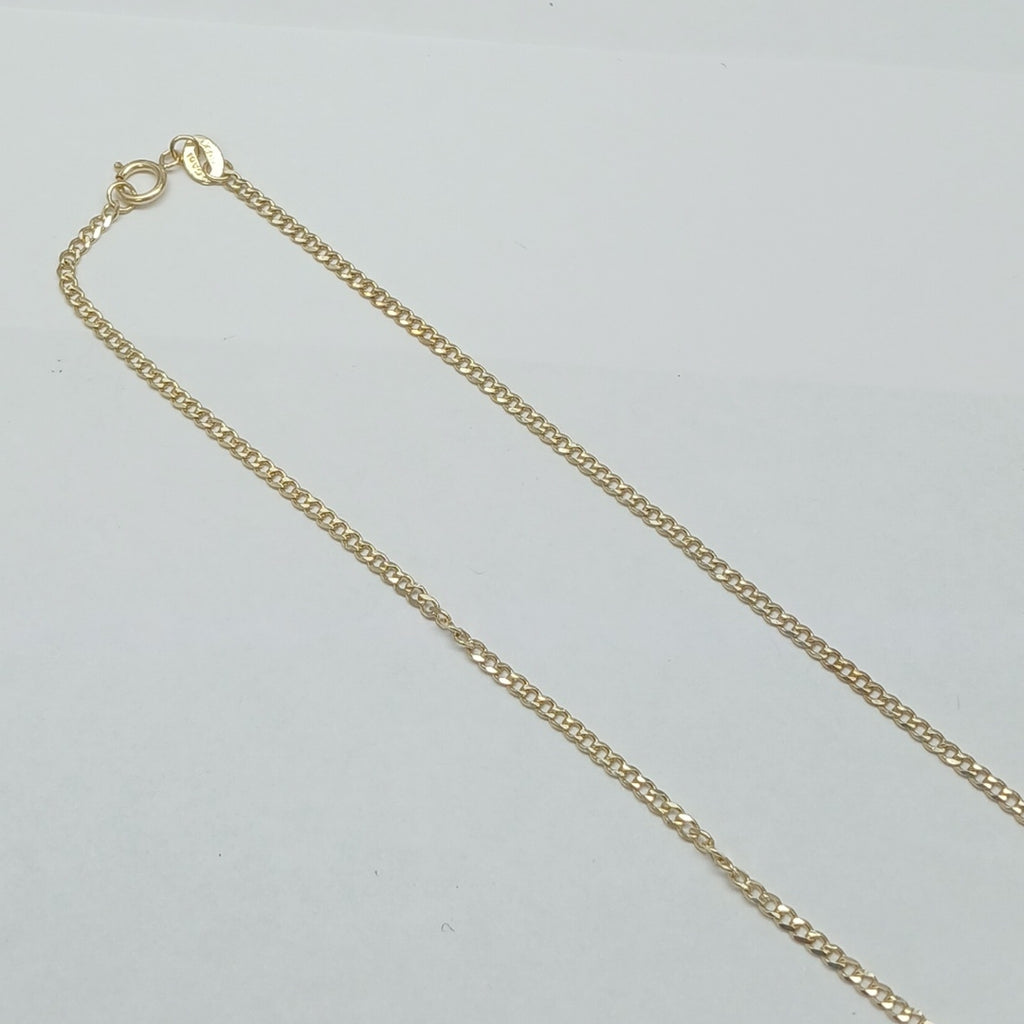 CADENAS TEJIDO BARBADA ORO 10K 55 CM 3.8 GR (NUEVO)