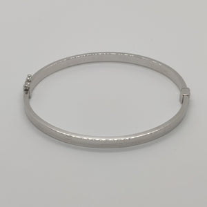 PULSERA RIGIDA ORO BLANCO 14 K 5.5 GRMS (SEMINUEVO)
