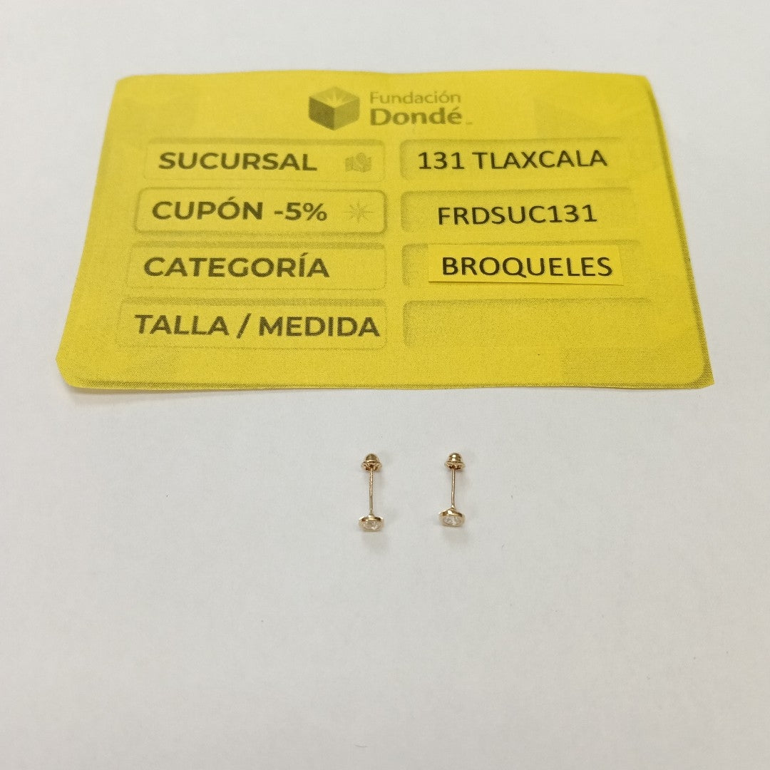BROQUELES BROQUEL C CIRCONIA 14K 0.1501 GR (NUEVO)