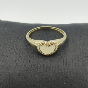 ANILLOS ANILLITO FIG CORAZON 10K TALLA 8 1.7 GR (NUEVO)