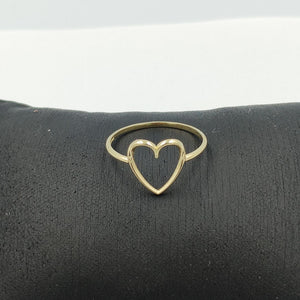 ANILLOS ANILLITO FIG CORAZON 10K TALLA 8 0.9 GR (NUEVO)