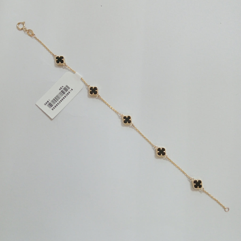 PULSERA ESPECIAL PIEDRAS COLOR 10K 18 CM 2.3 GR (NUEVO)
