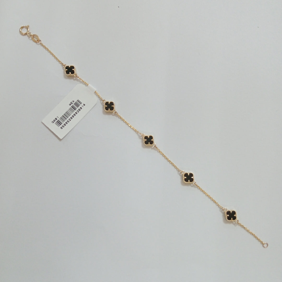 PULSERA ESPECIAL PIEDRAS COLOR 10K 18 CM 2.3 GR (NUEVO)