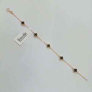 PULSERA ESPECIAL PIEDRAS COLOR 10K 18 CM 2.3 GR (NUEVO)