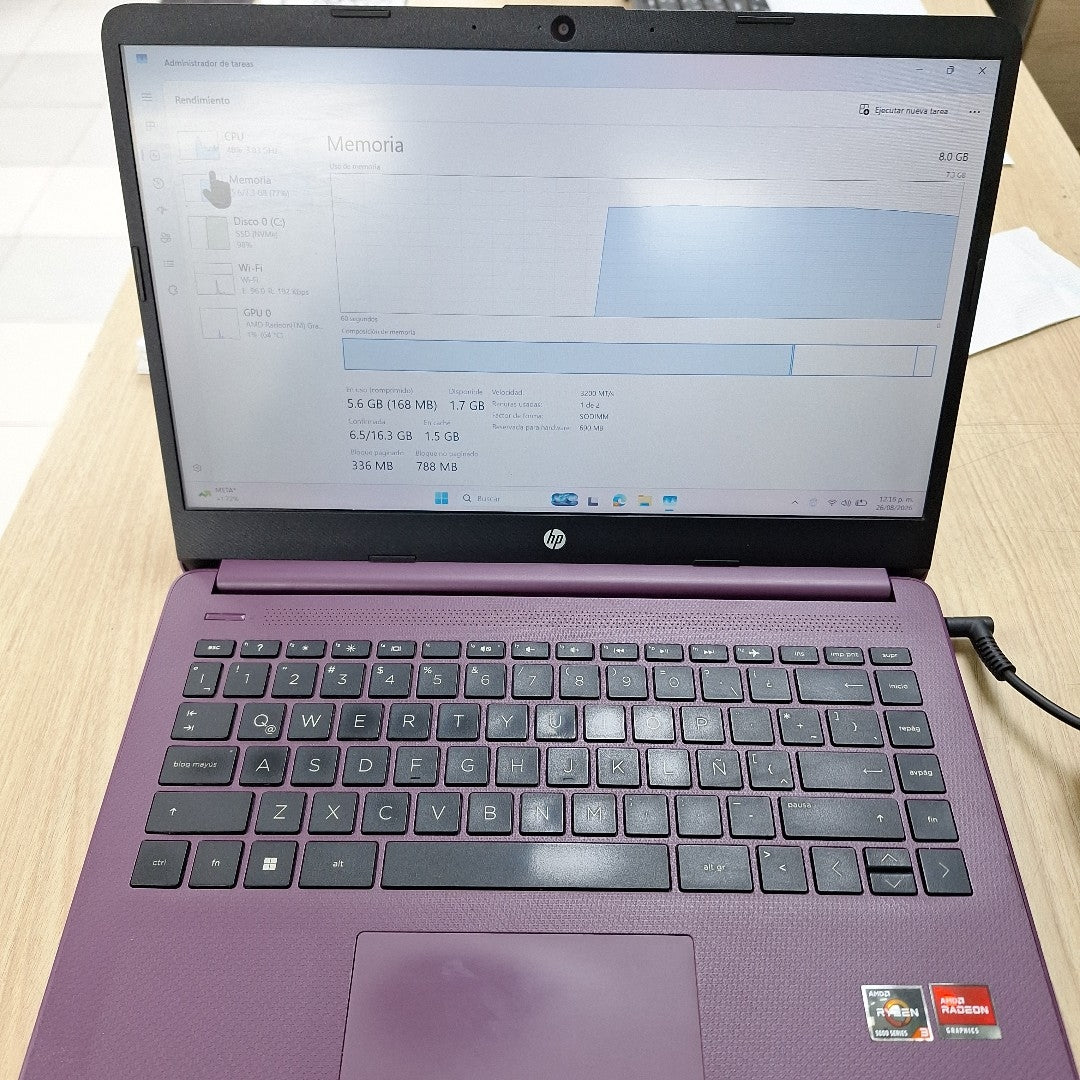 LAPTOP HP 14-FQ1005LA (2023) 256 GB SSD 8 GB RAM