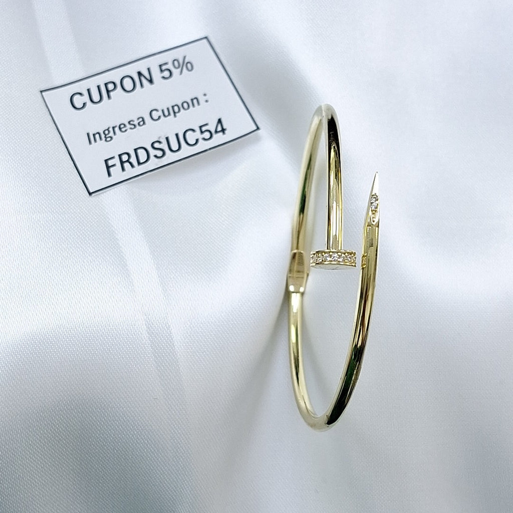 PULSERA FIG CLAVO 10K 21 CM 5.7 GR (NUEVO)