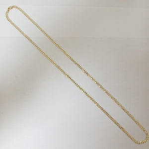 CADENAS TEJIDO BARBADA ORO 10K 55 CM 8.4 GR (NUEVO)
