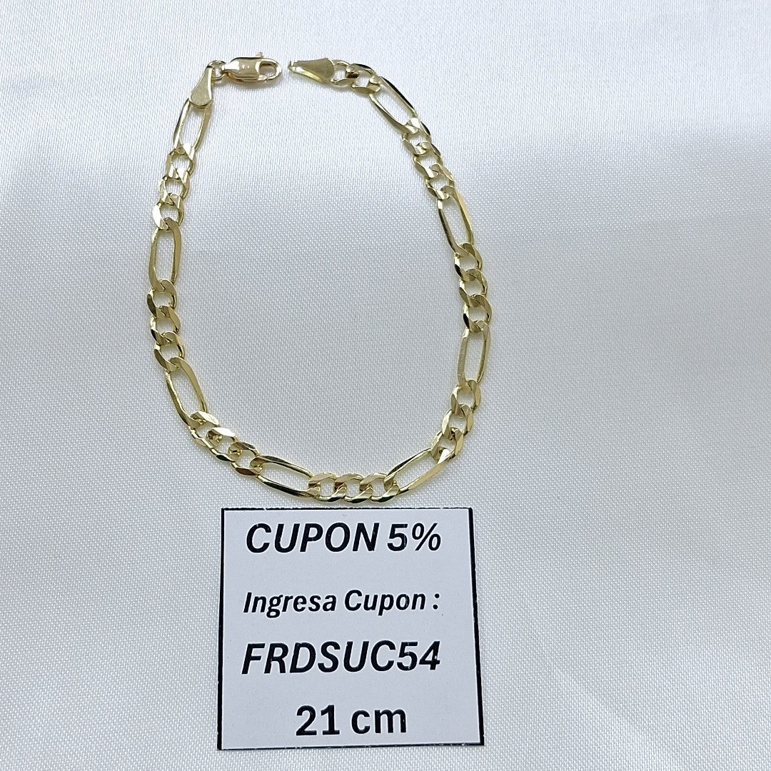 PULSERA 3X1 14K 21 CM 6.4 GR (NUEVO)
