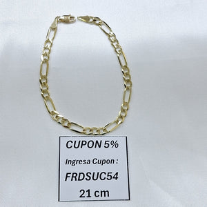PULSERA 3X1 14K 21 CM 6.4 GR (NUEVO)