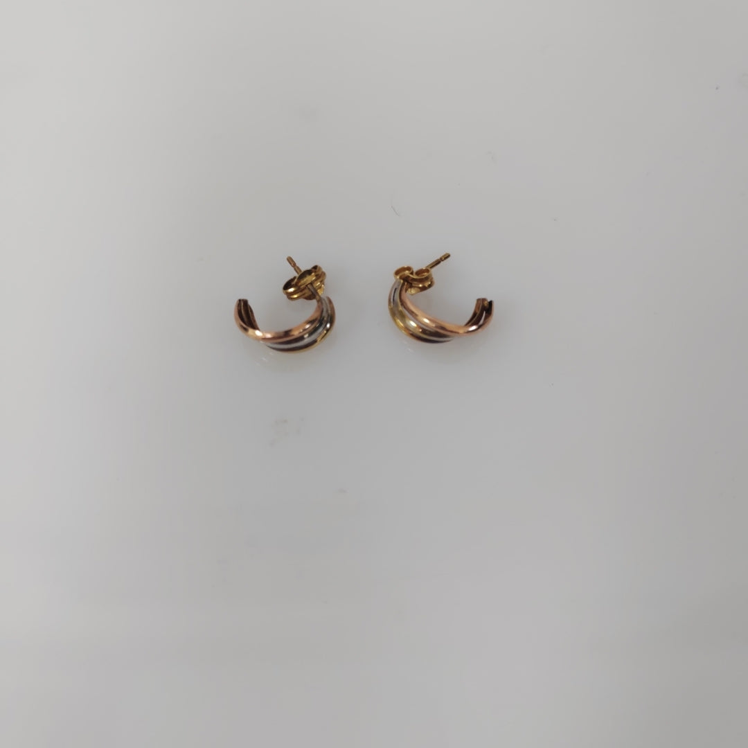 ARETES PAR ORO 14 K 0.9 GRMS (SEMINUEVO)