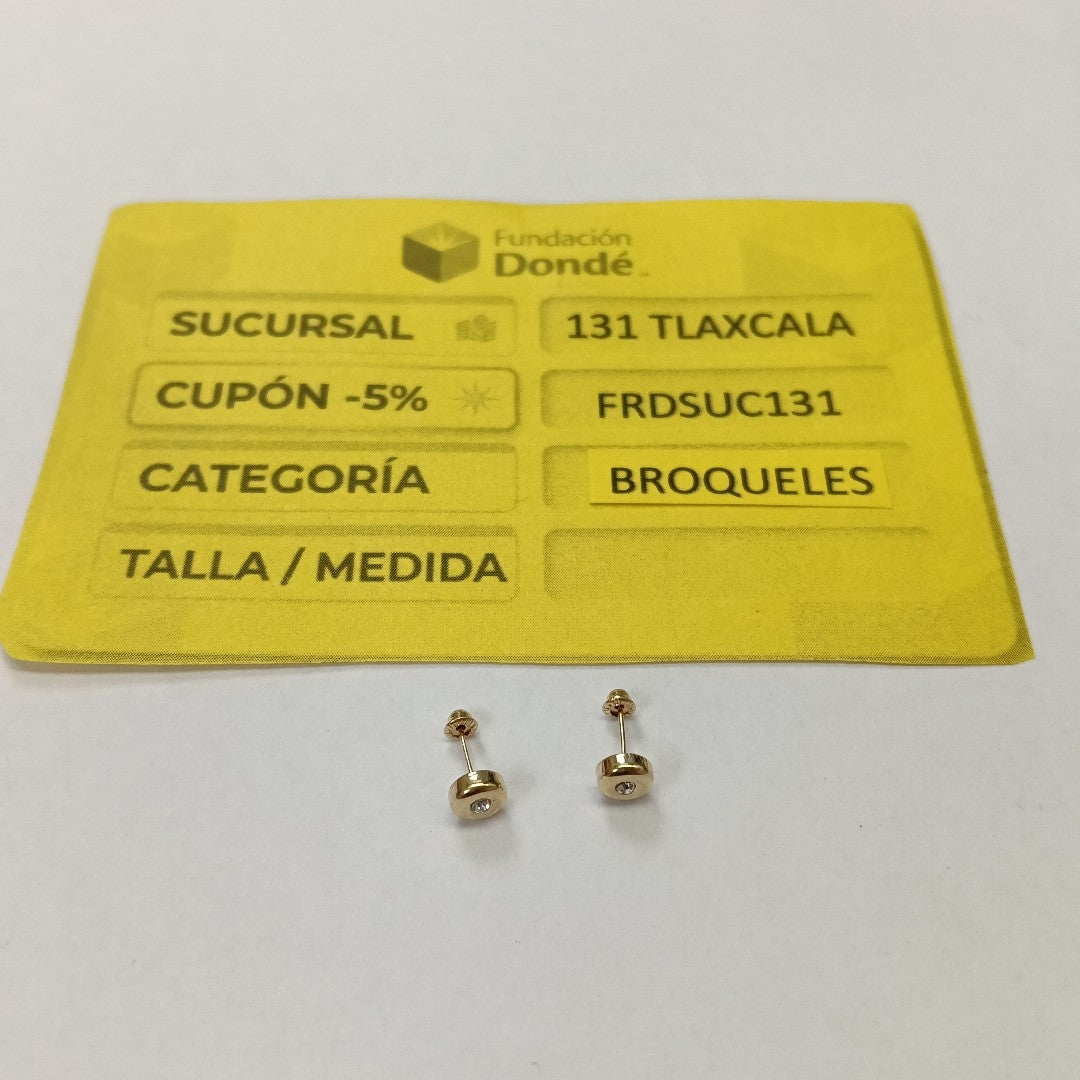 BROQUELES BROQUEL C CIRCONIA 14K 0.27 GR (NUEVO)