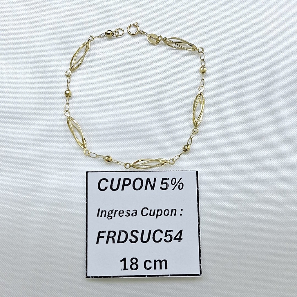 PULSERA ESPECIAL 14K 18 CM 2.1 GR (NUEVO)