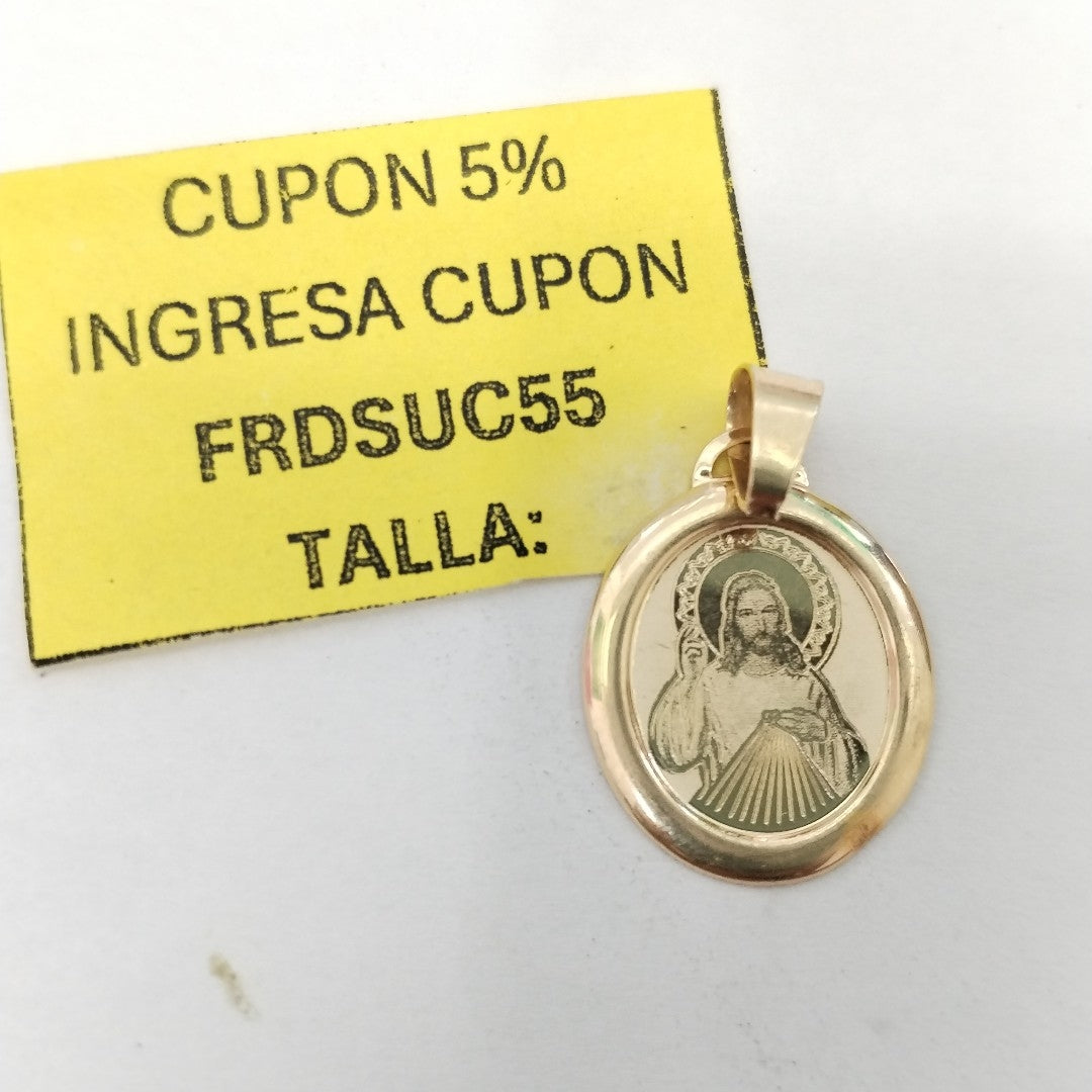 MEDALLA RELIGIOSA ORO 14 K 0,90 GRMS (SEMINUEVO)