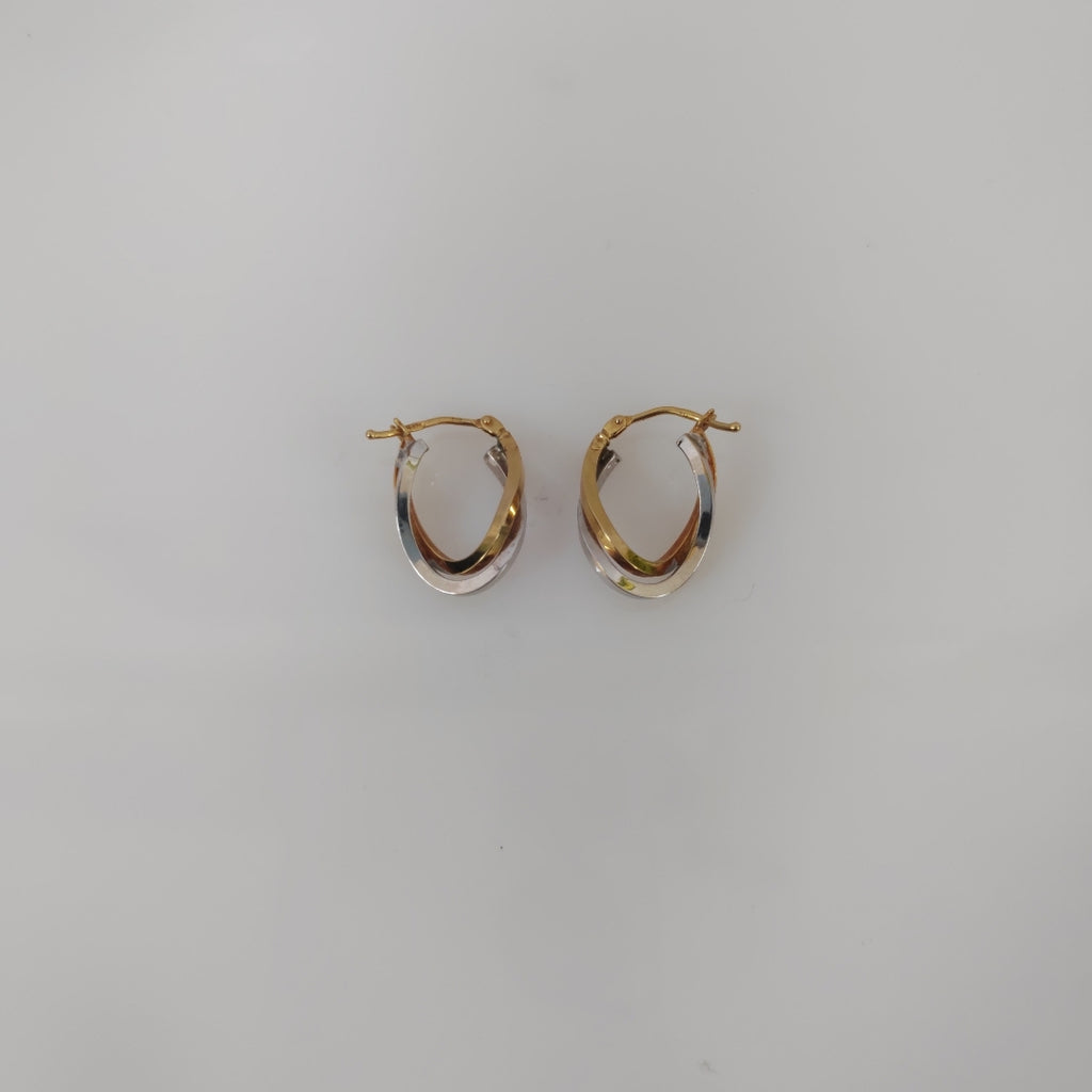 ARRACADAS PAR ORO 14 K 1.5 GRMS (SEMINUEVO)