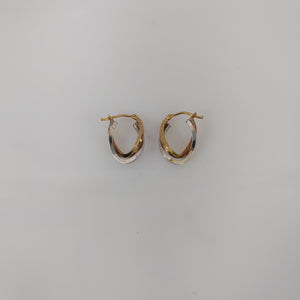 ARRACADAS PAR ORO 14 K 1.5 GRMS (SEMINUEVO)