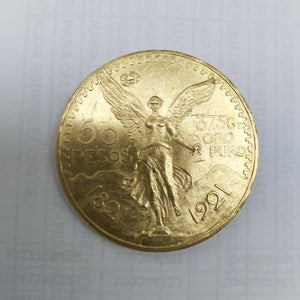 Moneda Centenario Cincuenta Pesos Oro Mexicano 21.6K