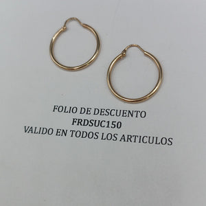 ARRACADAS PAR ORO 10 K 1.9 GRMS (SEMINUEVO)