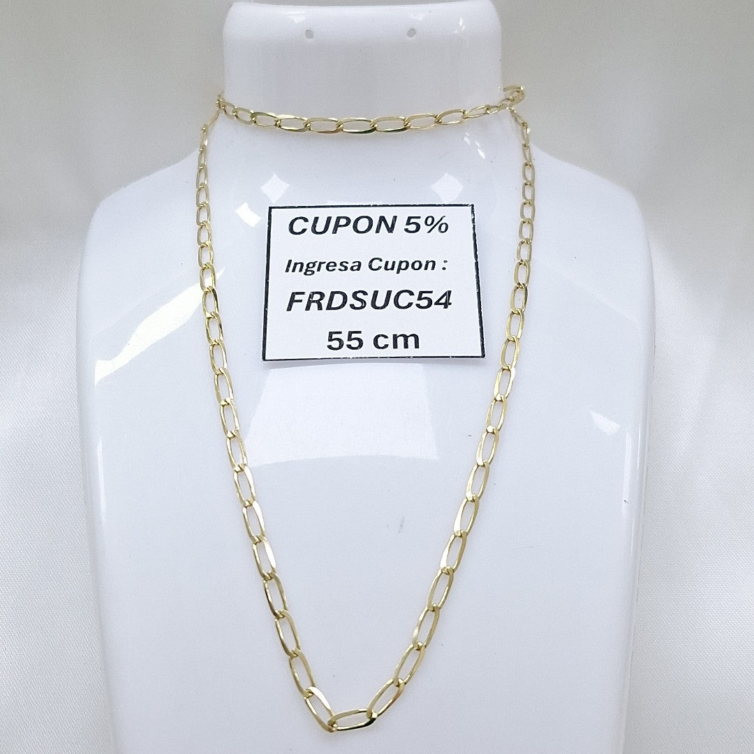 CADENA ESLABON 14K 55 CM 6.6 GR (NUEVO)