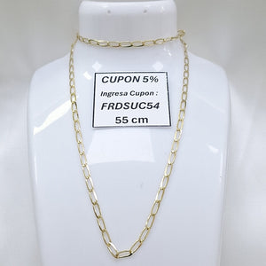 CADENA ESLABON 14K 55 CM 6.6 GR (NUEVO)