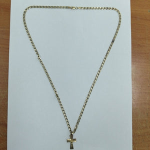 CADENA,CRUZ ORO 10 K 14,60 GRMS (SEMINUEVO)