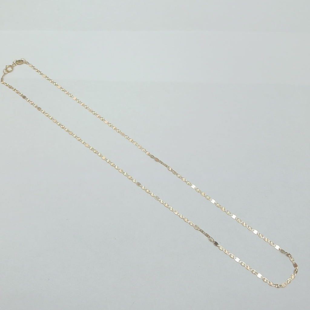 CADENAS TEJIDO GUCHI ORO 10K 40 A 45 CM 1.4 GR (NUEVO)