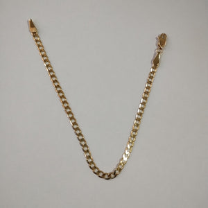PULSERA TEJIDO BARBADA 14K 18 CM 3.2 GR (NUEVO)