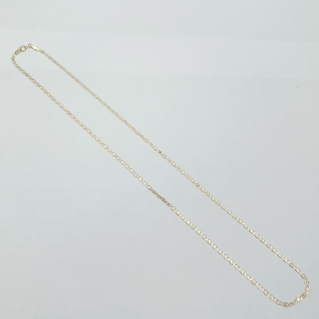 CADENAS TEJIDO GUCHI ORO 10K 55 CM 2.8 GR (NUEVO)