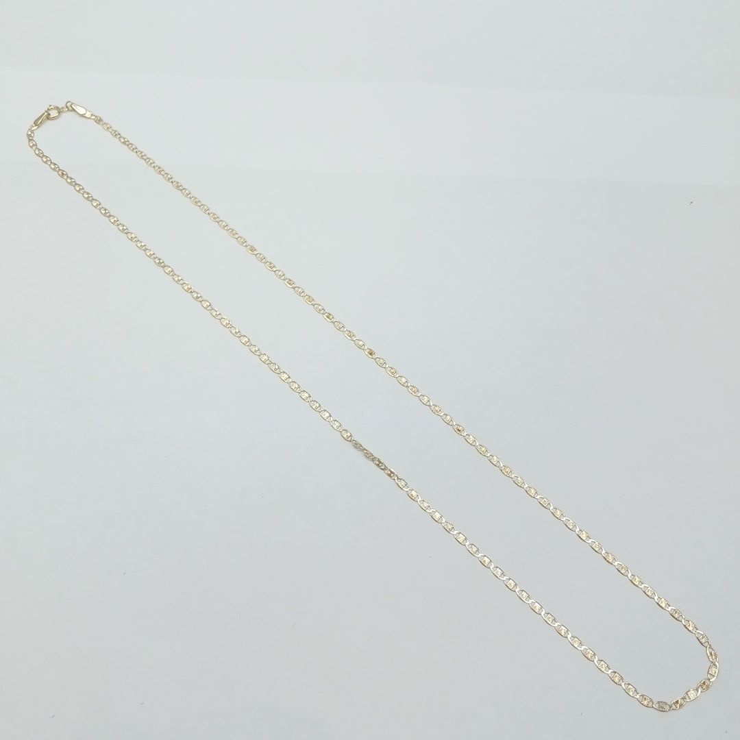 CADENAS TEJIDO GUCHI ORO 10K 55 CM 2.8 GR (NUEVO)