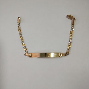PULSERA ESCLAVA BARBADA 14K 16 CM 3.1 GR (NUEVO)