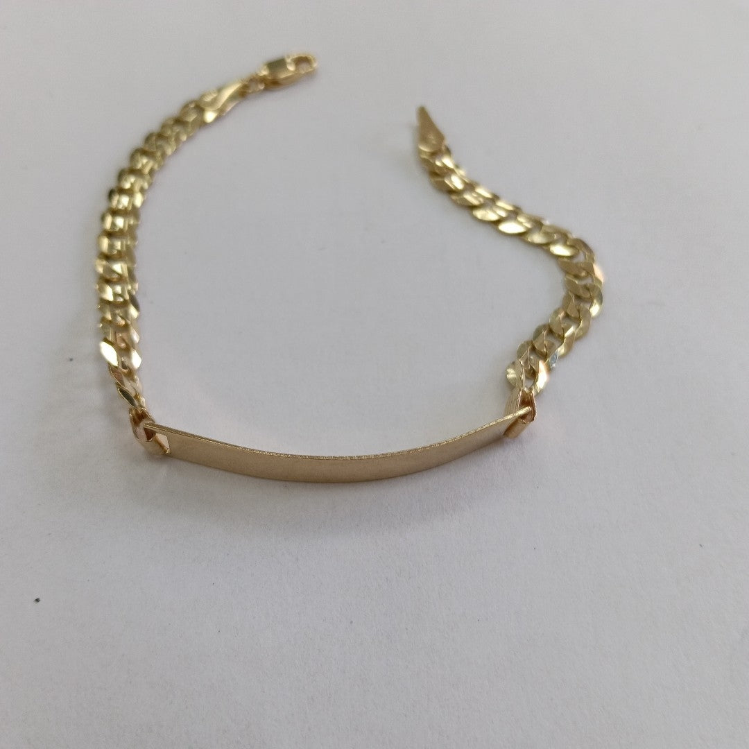 PULSERA ESCLAVA BARBADA 14K 18 CM 7 GR (NUEVO)