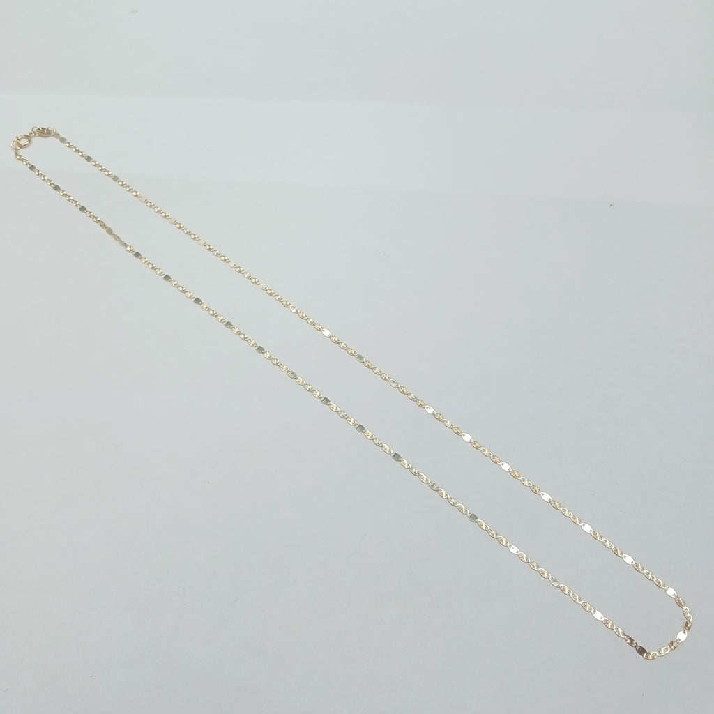 CADENAS TEJIDO GUCHI ORO 10K 55 CM 1.7 GR (NUEVO)