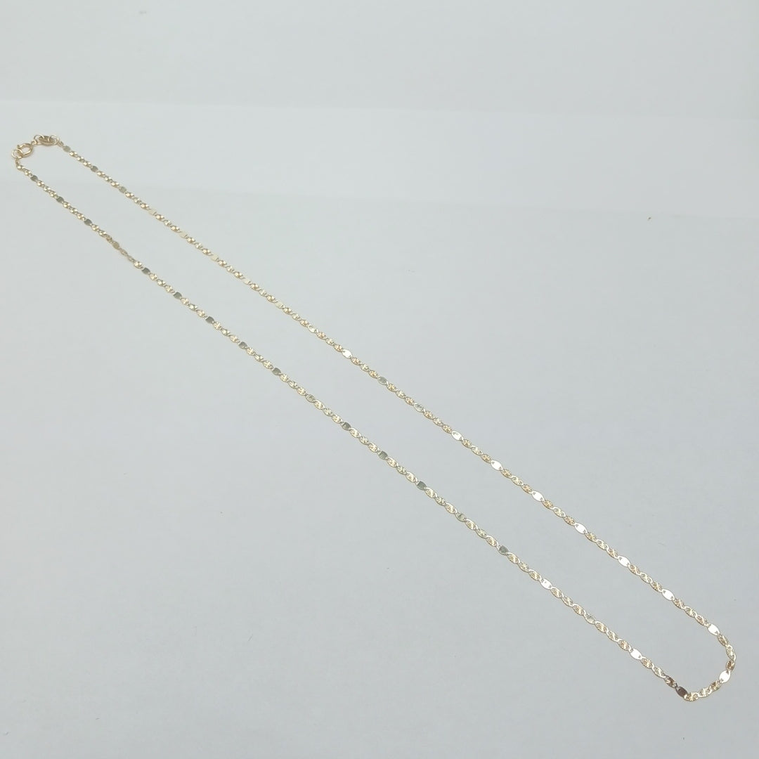 CADENAS TEJIDO GUCHI ORO 10K 55 CM 1.7 GR (NUEVO)