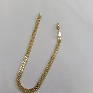 PULSERA ESPECIAL 14K 21 CM 5.1 GR (NUEVO)