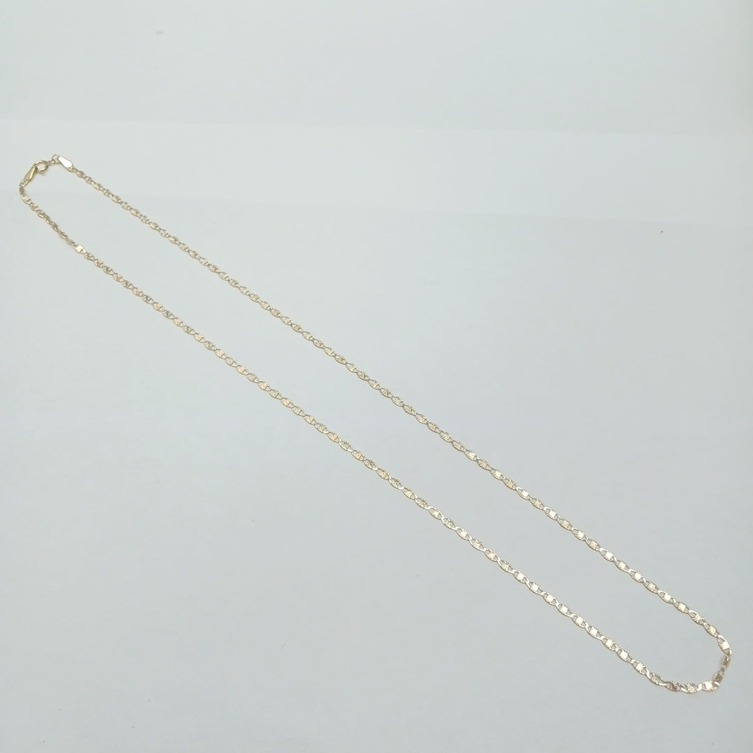 CADENAS TEJIDO GUCHI ORO 10K 55 CM 2.9 GR (NUEVO)