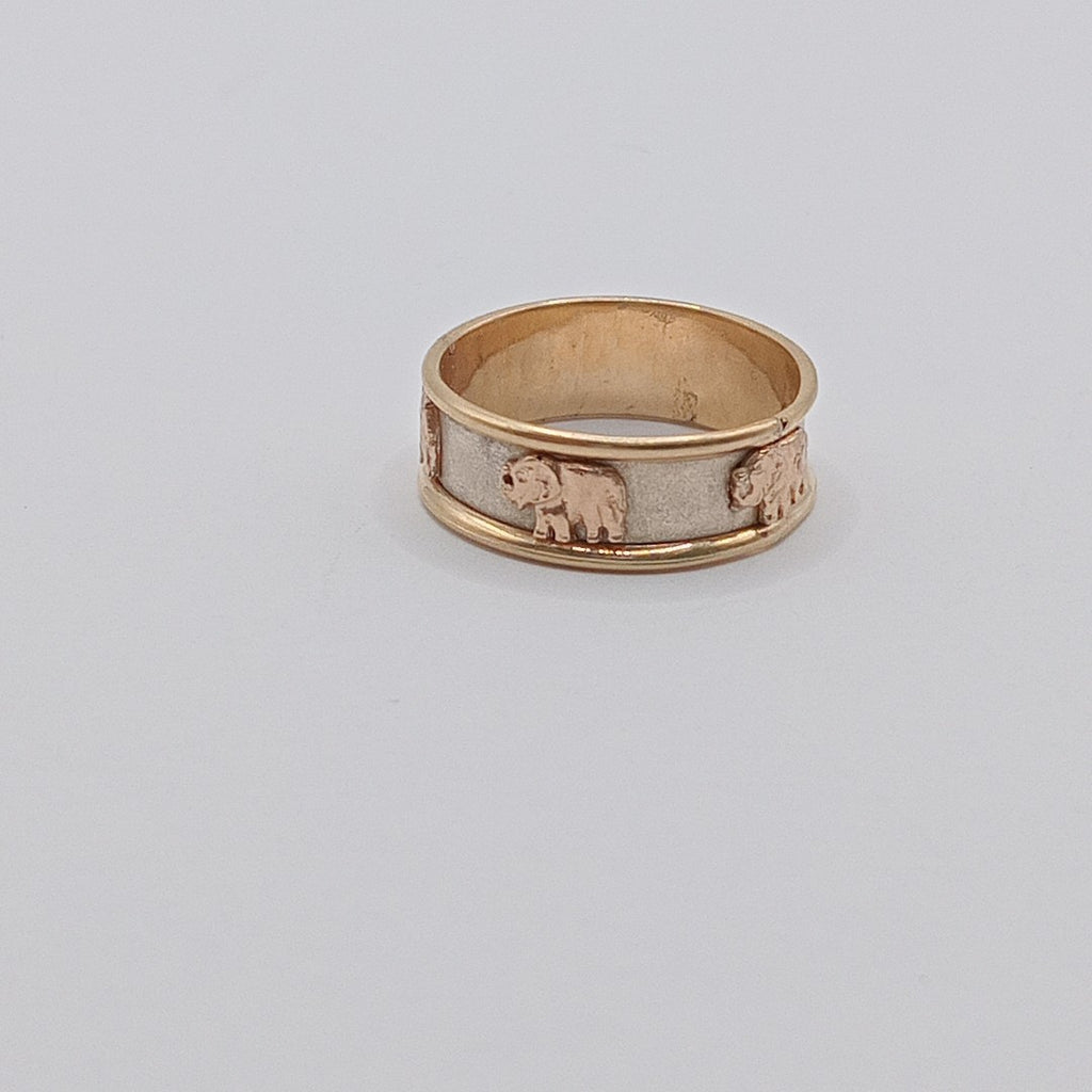 ARGOLLA ORO COMBINADO 14 K 4,10 GRMS (SEMINUEVO)