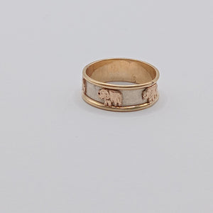 ARGOLLA ORO COMBINADO 14 K 4,10 GRMS (SEMINUEVO)