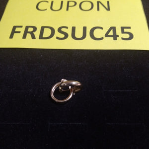 ARETES TEJIDO ARRACADAS LISAS 14K 2.1 GR (NUEVO)