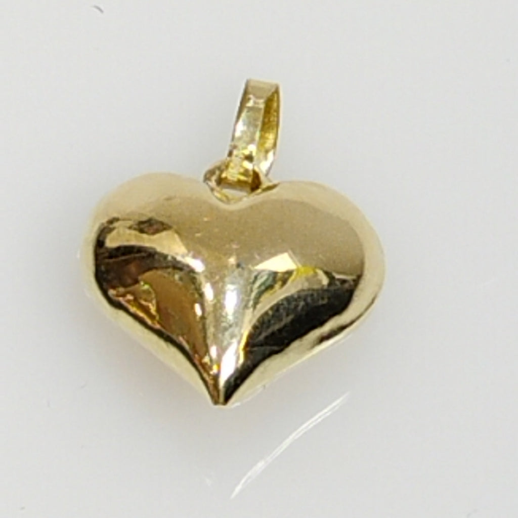 DIJE TEJIDO CORAZON LISO 14K 1.4 GR (NUEVO)