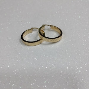 ARETES TEJIDO ARRACADAS FACETADAS 14K 2.9 GR (NUEVO)
