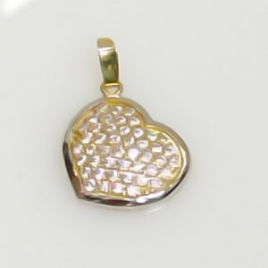 DIJE CORAZON CON CIRCONIAS 14K 1.8 GR (NUEVO)