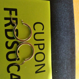 ARETES TEJIDO ARRACADA LISA 14K 2 GR (NUEVO)