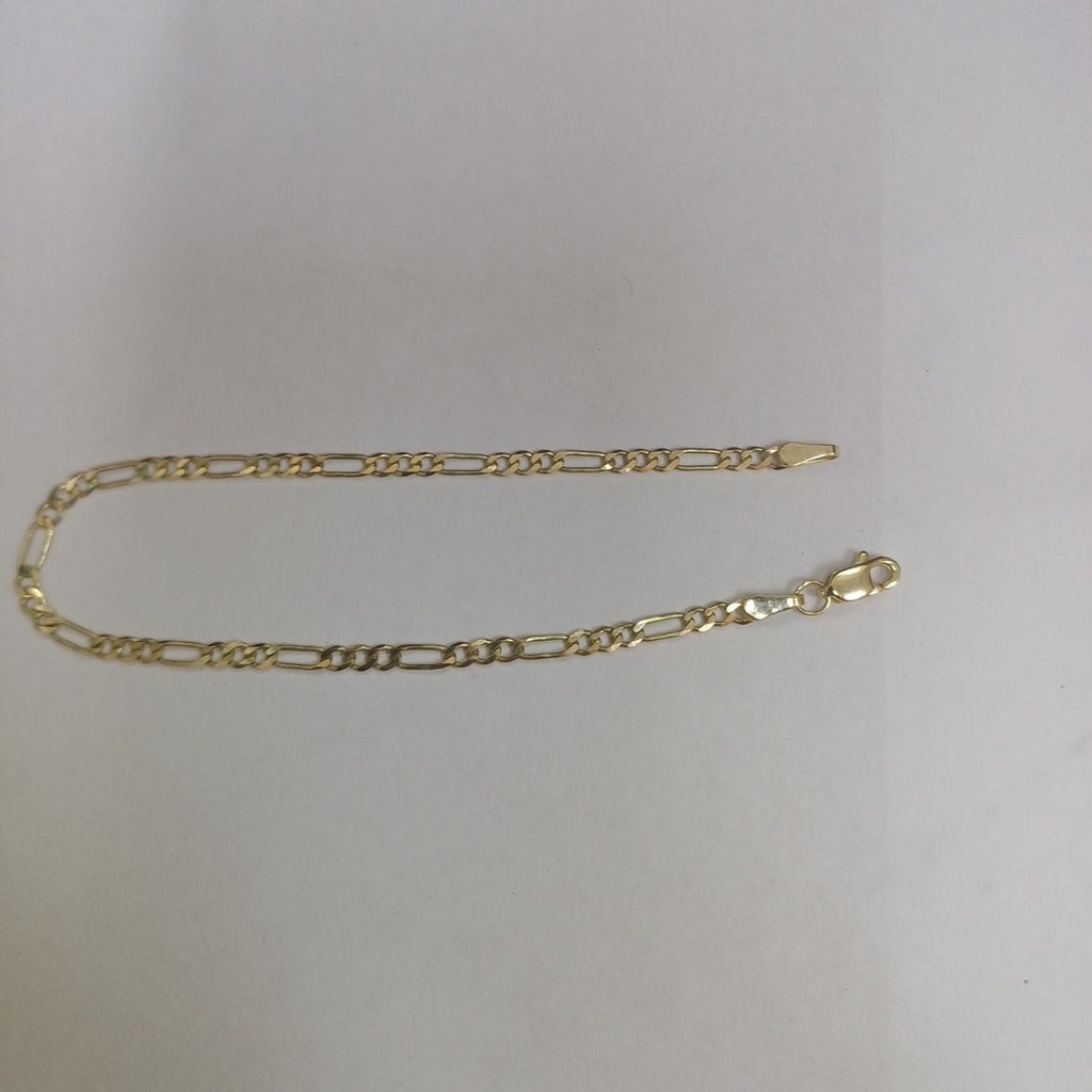 PULSERA TEJIDO 3X1 14K 18 CM 2 GR (NUEVO)
