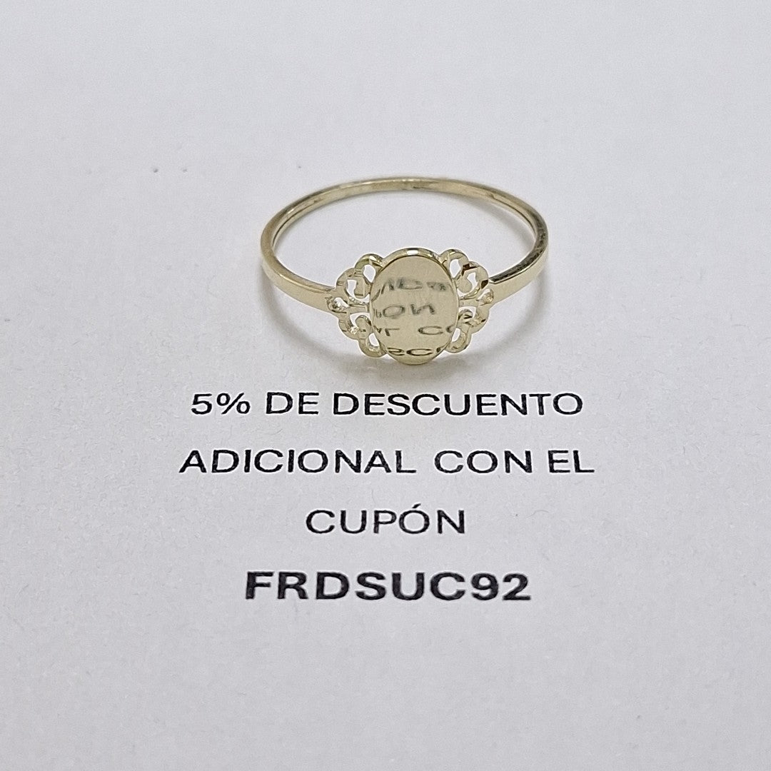 ANILLOS ANILLITO 10K TALLA 9 1 GR (NUEVO)