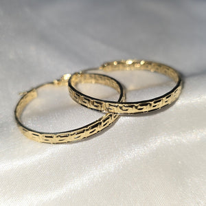 ARETES ARRACADAS FIG GRECAS 14K 3.1 GR (NUEVO)