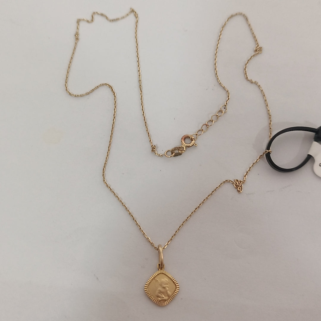 CADENA,DIJE ORO 14 K 2,50 GRMS (SEMINUEVO)
