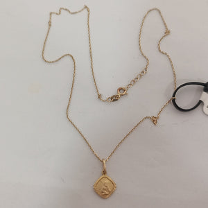 CADENA,DIJE ORO 14 K 2,50 GRMS (SEMINUEVO)