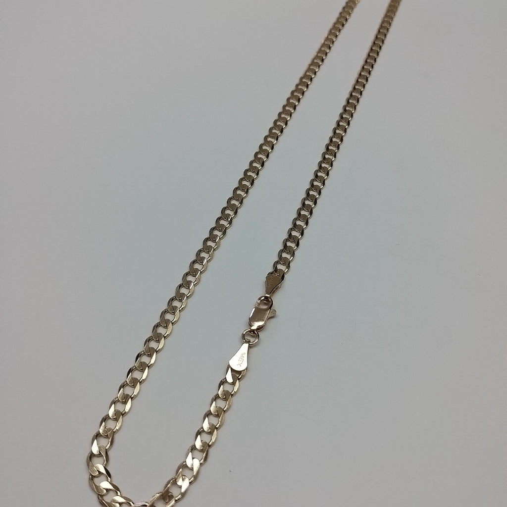 CADENA BARBADA 14K 55 CM 12.6 GR (NUEVO)
