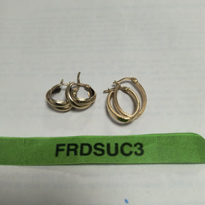 ARETES PAR ORO 14 K 2.6 GRMS (SEMINUEVO)
