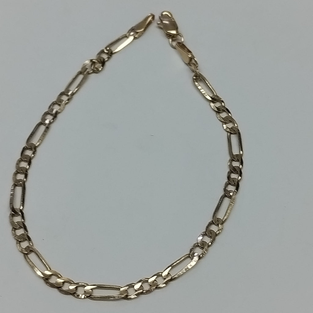 PULSERA TEJIDO 3X1 14K 18 CM 2.6 GR (NUEVO)